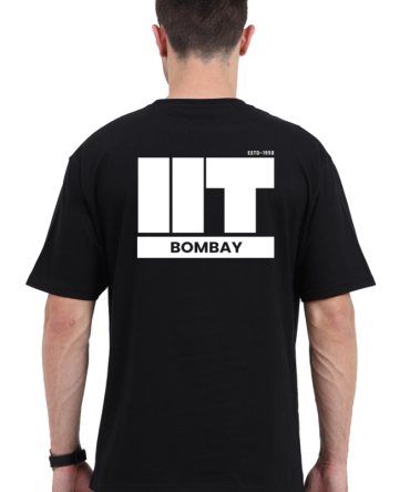 IIT Bombay Oversized T-Shirt – Dark Edition | Unisex Cotton Tee