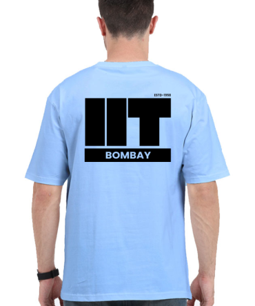 IIT Bombay Oversized T-Shirt – Light Edition | Unisex Cotton Tee
