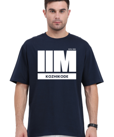 IIM Kozhikode Oversized T-Shirt – Dark Edition Unisex Cotton Tee