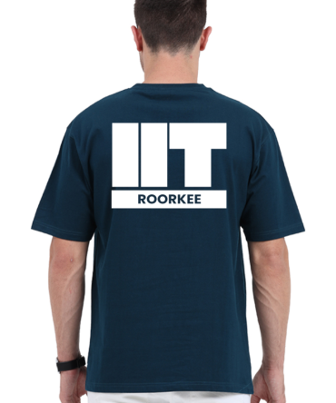 IIT Roorkee Oversized T-Shirt – Dark Edition | Unisex Cotton Tee