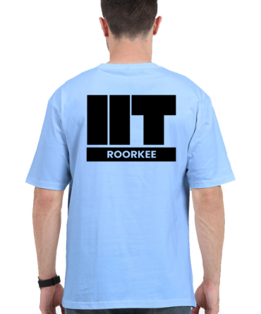 IIT Roorkee Oversized T-Shirt – Light Edition | Unisex Cotton Tee