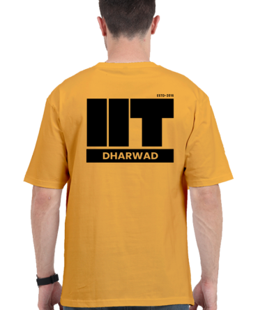 IIT Dharwad Oversized T-Shirt – Light Edition | Unisex Cotton Tee