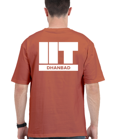 IIT Dhanbad Oversized T-Shirt – Dark Edition | Unisex Cotton Tee