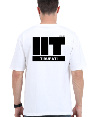 IIT Tirupati Oversized T-Shirt – Light Edition | Unisex Cotton Tee