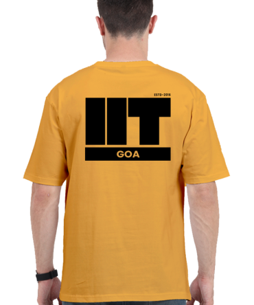 IIT Goa Oversized T-Shirt – Light Edition | Unisex Cotton Tee