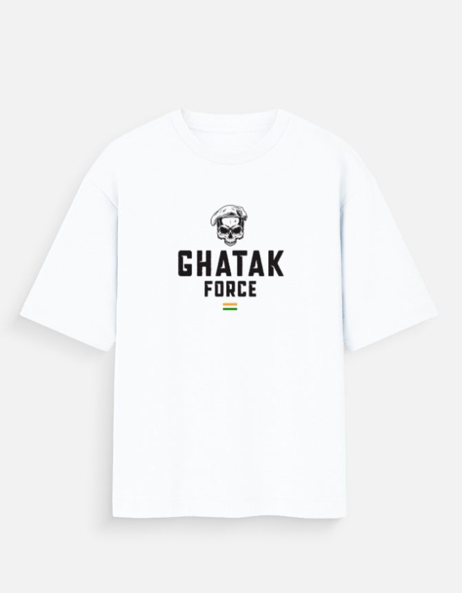 Oversized Ghatak Force T-Shirt | Army Premium Tee
