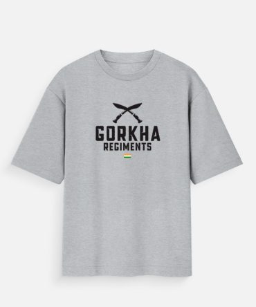 Oversized Gorkha Regiments T-Shirt | Indian Army Premium Tee