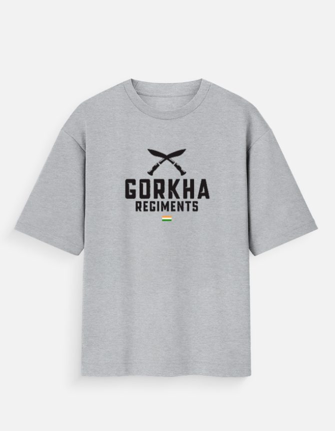Oversized Gorkha Regiments T-Shirt | Indian Army Premium Tee