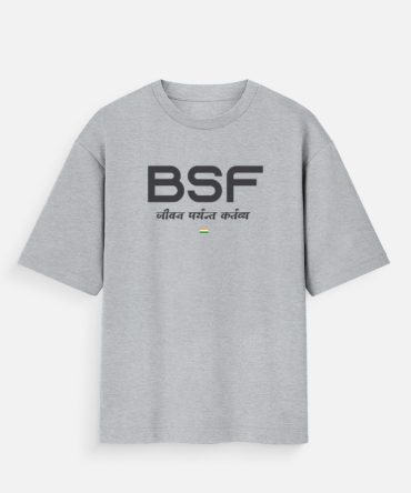 BSF (Border Security Force) Oversized T-Shirt – Jeevan Paryant Kartavya | Premium Cotton Tee