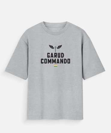 Garud Commando Oversized T-Shirt | IAF Special Forces Premium Cotton Tee