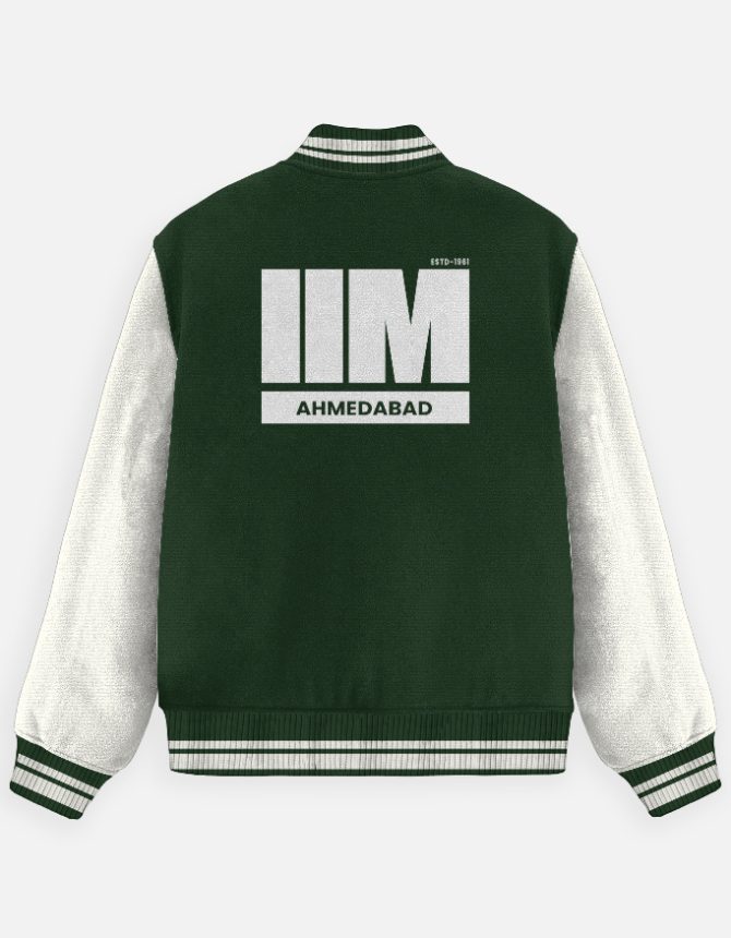 IIM Ahmedabad Varsity Jacket | Premium Bomber Campus Wear